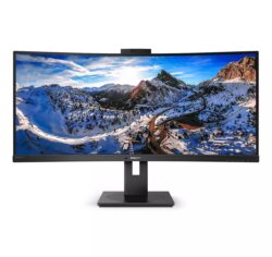 Philips Professional 34-inch Anti-Glare Curved WQHD VA 100Hz 4ms FreeSync USB-Dock& WebCam Monitor (346P1CRH)