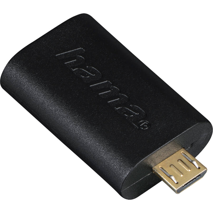 Hama USB 2.0, OTG, micro B plug - A socket Adapter (54514) | PC Shopper
