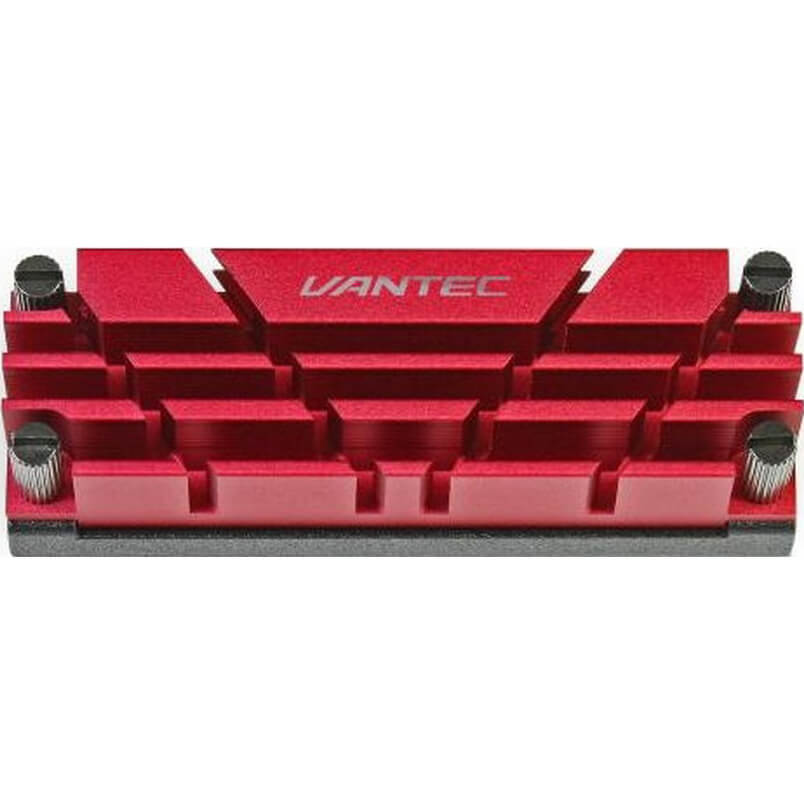 Vantec ICEBERG Q M.2 NVME 2280 SSD Heat Sink - Red (VANTEC HS-NVME150 ...
