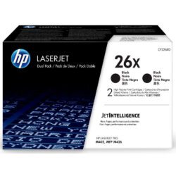 HP 26X Dual Pack High Yield Black LaserJet Toner Cartridge (CF226XD)