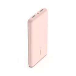 Belkin BoostCharge 10K 3-Port + USB-A to USB-C Cable Pink Power Bank (BPB011btRG)