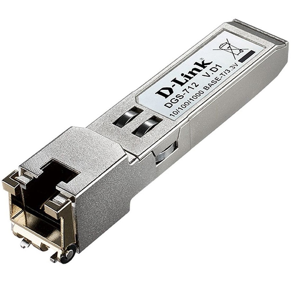 D Link Module D-Link 1 Port Gigabit Base-T Copper SFP Transceiver