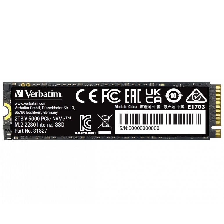Verbatim Vi5000 2TB M.2 2280 PCIe NVMe Solid State Drive