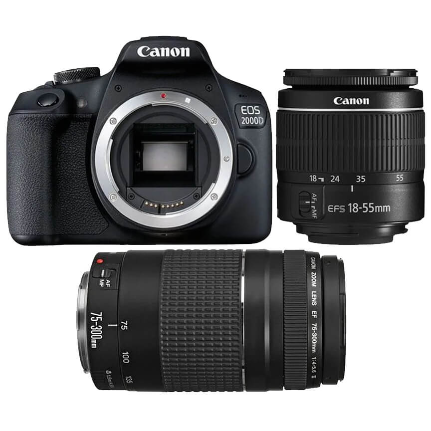Canon EOS 2000D Essential Double Lens Kit Tracked Shipping canon-eos-2000d-essential-double-lens-kit-tracked-shipping