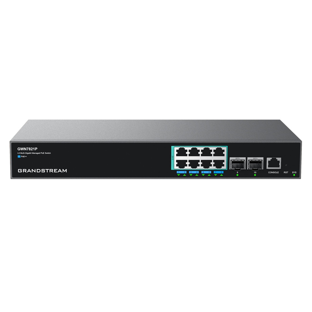 Switch Grandstream GWN7802P Pro 18 Porte Gigabit PoE+ – 240W, 2 Uplink SFP 2.5G
