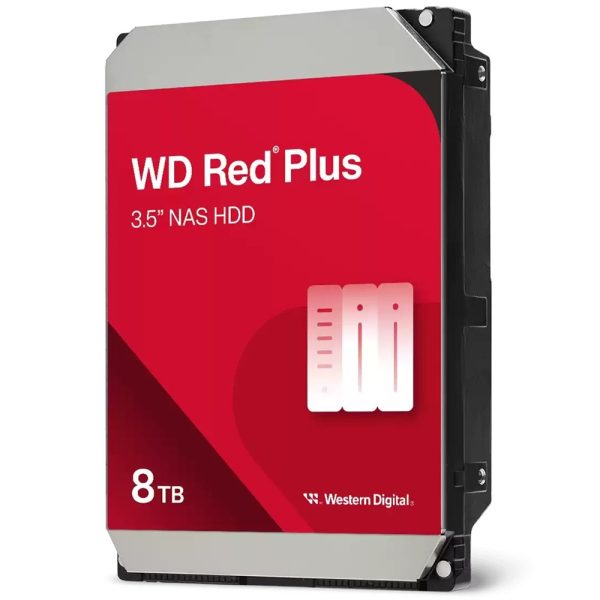 WD Red Plus 8TB 3.5-inch Internal NAS Hard Drive (WD80EFPX)